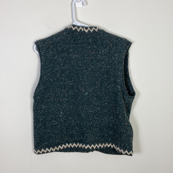 NWT Sage Creek Womens Large Knit Button Up Vintage Retro Vest Moose Outdoors 90s - Picture 9 of 9